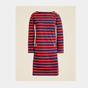 J Crew Mariner cloth shirt dress with gold buttons,size Medium